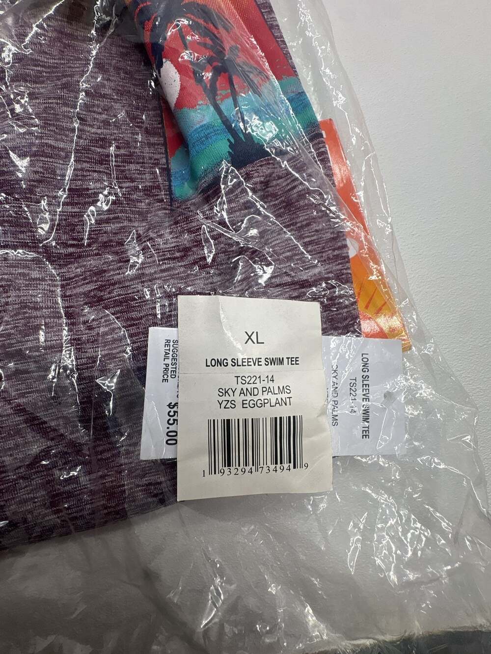 Surf & Swim Co. Long Sleeve UPF 50+ Swim Tee in Eggplant